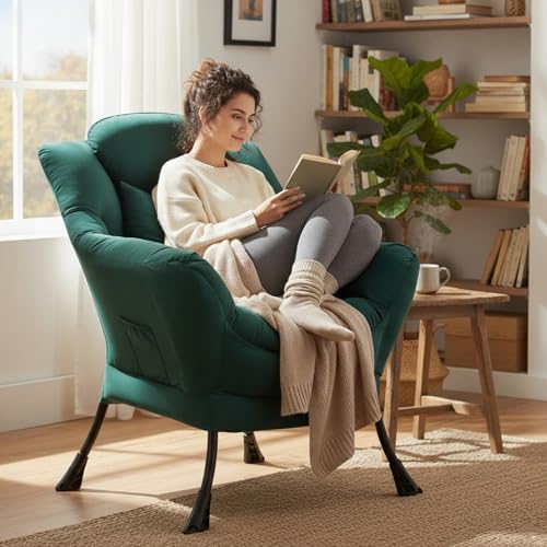 Lazy Chair, Comfy Reading Accent Chair - Image 4
