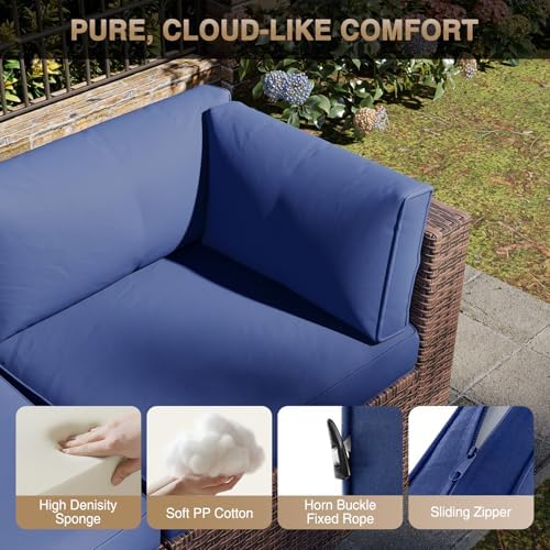 Aoxun Patio Furniture Sets, 7-Piece Outdoor Patio Furniture - Image 3