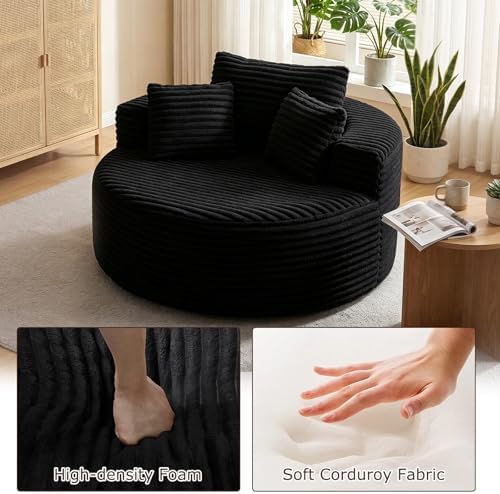 Oversized Chaise Lounge Chair Indoor, Boneless Sleeper Sofa Bed - Image 6