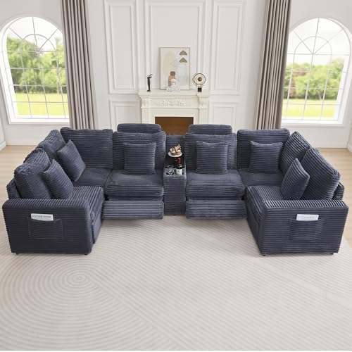 RARZOE Oversized Modular Sectional Sofa, 6-Seater U-Shaped by RARZOE