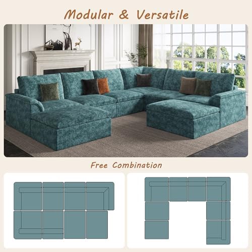 EASE MOOSE Oversized Cloud Boneless Sectional Couch - Image 5