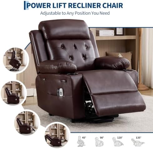 Garvee Oversized Power Lift Recliner Chair - Image 5