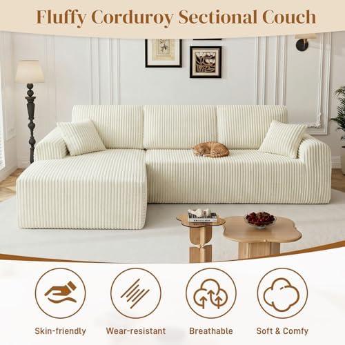 110" Boneless Cloud Sectional Couches - Image 6