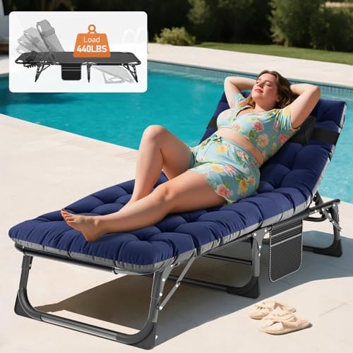 MOPHOTO 5-Position Folding Chaise Lounge Chair - Image 2