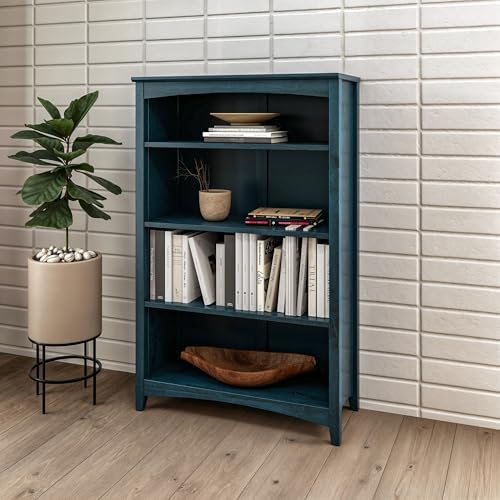 Camaflexi Shaker Style 4 Shelf Bookcase/Solid Wood / 48" High/Adjustable - Image 4