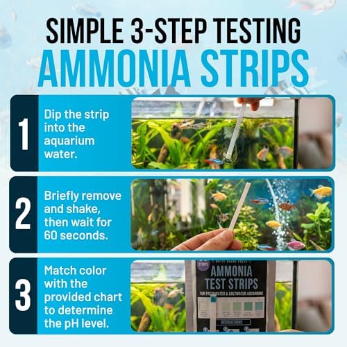 Aquarium Test Strips 11 in 1 | 150 Strips | Tests pH, Nitrite & More | - Image 3
