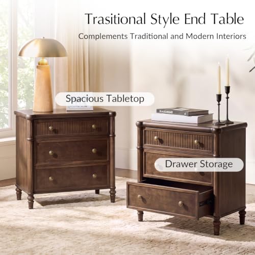 HULALA HOME Traditional End Table - Image 3
