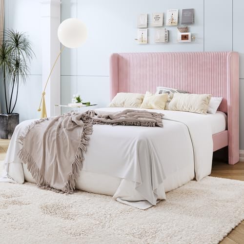 SHA CERLIN Queen Corduroy Platform Bed - Image 3