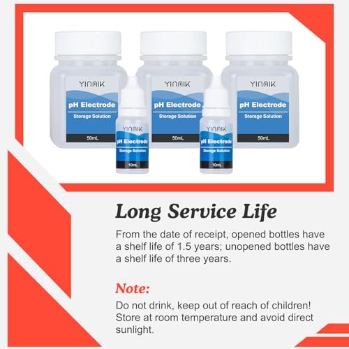 YINMIK pH Storage Solution 3M KCL Buffer Solution pH Probe Storage Liquid - Image 6