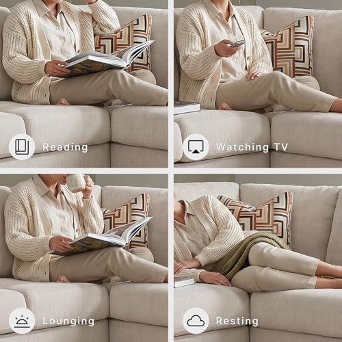 Signature Design by Ashley Aviemore 110" L-Shape Stone Chenille Sectional - Image 7