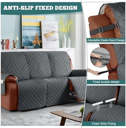Ruaozz Waterproof Recliner Sofa Covers, 1-Piece Couch Covers - Image 6