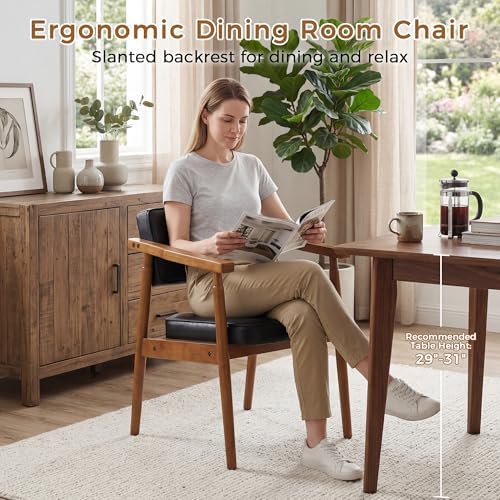 LSSPAID Mid Century Dining Chairs Set of 4, Modern Kitchen Chairs - Image 4