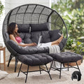 NICESOUL Indoor Outdoor Double Egg Chair by NICESOUL