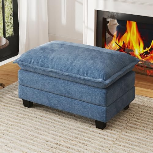 WorthFurni Cloud Couch Ottoman Modular Sectional Sofa, Comfy Deep Seat Cushion by WorthFurni