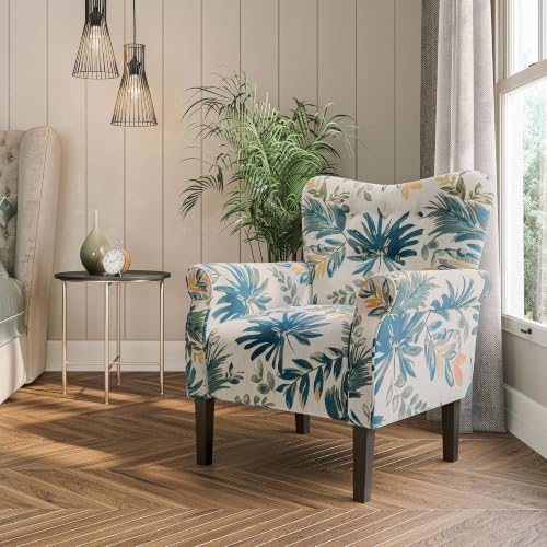 BELLEZE Modern Accent Chair, High Back Armchair, Upholstered Wingback Side Chair by BELLEZE