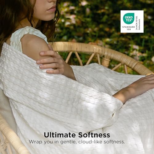 Bedsure Cooling Waffle Blanket for Hot Sleepers - Image 5