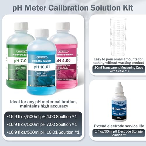 pH Meter Calibration Buffer Solution Kit pH 4, Each 500ml - Image 2
