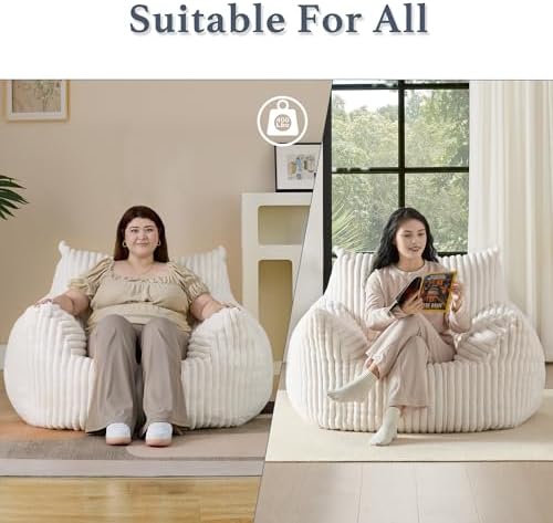 Giant Plush Bean Bag Chair for Adults - Image 6