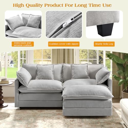 Hanherry Modular Sectional Sofa, Cloud Couch - Image 5