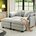 Hanherry 58" Cloud Couch Sectional Modular Sofa, Deep Seat Couches by Hanherry