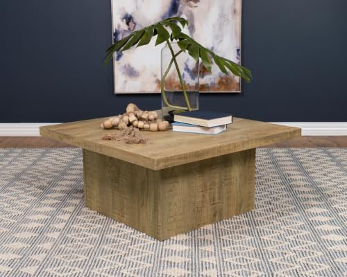 Coaster Devar 35.5-Inch Living Room Square Coffee Table, Mango 708068 - Image 2