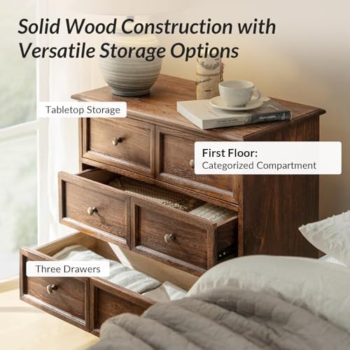 HULALA HOME 3-Drawer Nightstand - Image 3