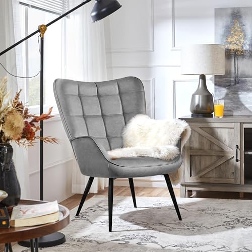 Yaheetech Faux Leather Accent Chair - Image 2