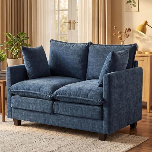 KYJ Loveseat Sofa, Cloud Love Seat Couch 3 Layer Cushion by KYJ