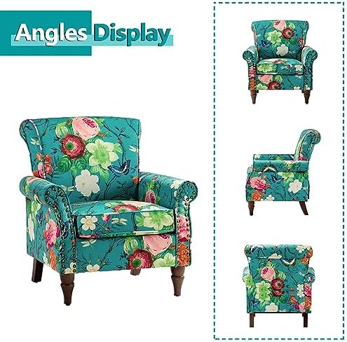 HULALA HOME Traditional Floral Accent Chair - Image 3