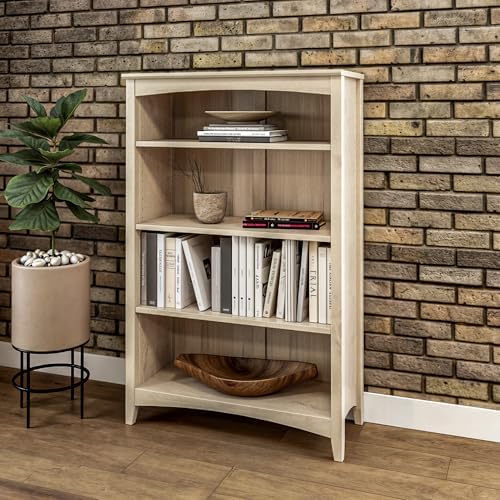 Camaflexi Shaker Style 4 Shelf Bookcase/Solid Wood / 48" High/Adjustable - Image 5
