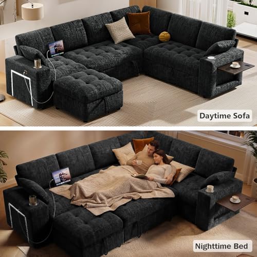 Vipbear 111" Modular Sectional Sleeper Sofa - Image 4