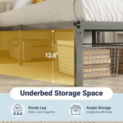 Allewie Twin Bed Frame, 14 inch Metal Beds - Image 6
