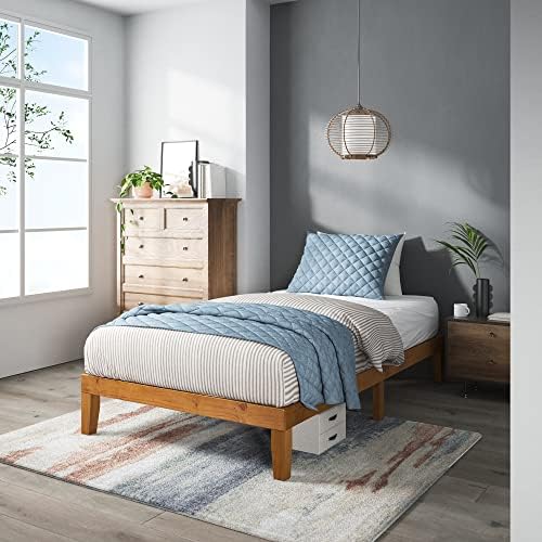 Zinus Alexia Wood Platform Bed Frame, Solid Wood Foundation, No Box Spring by ZinusInc