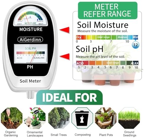 Soil Test Kit, 2-in-1 Soil Moisture Meter, Soil pH Meter -Dual - Image 3