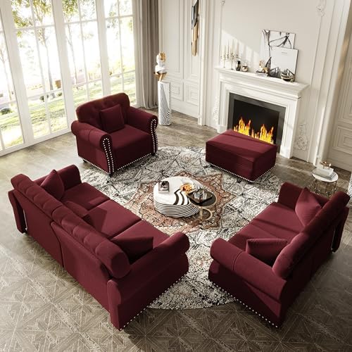 KEIKI 3-Piece Chesterfield Sofa Set - Image 3