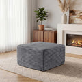 28” Boneless Couch Ottoman Modular Sectional Corduroy Cloud Sofa Foot Rest by ICCEQUEEFURNITURE
