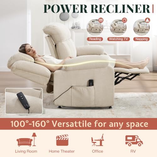 Jocisland 77" Power Reclining Sofa, Recliner Couch - Image 5
