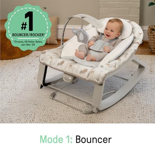 Ingenuity Keep Cozy 3-in-1 Vibrating Bouncer Rocker - Image 3