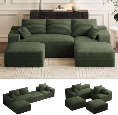 ONEMMLION 106" Oversized Cloud Boneless Couch Modular Sofas by ONEMMLION