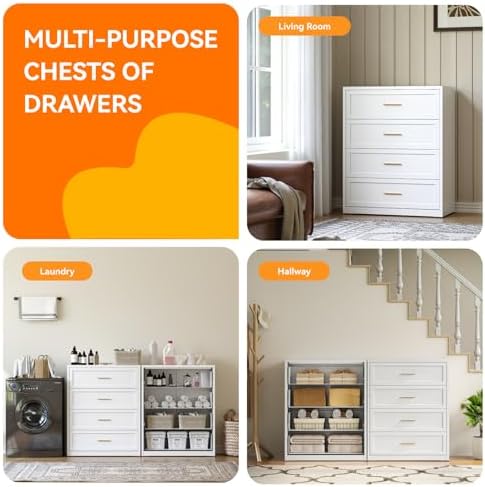 COFaR Metal Dresser for Bedroom, Dressers & Chests of Drawers for Nightstand - Image 3