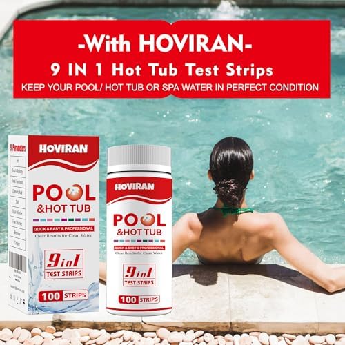 Pool Salt Test Strips, Hot Tub Spa Test Strips 9 in 1, 100 Strips - Image 6