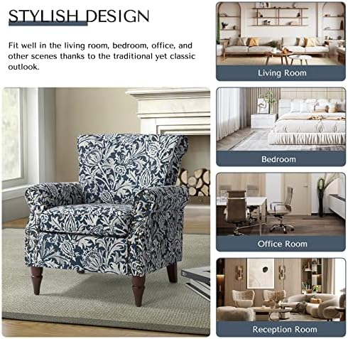 HULALA HOME Traditional Floral Accent Chair - Image 5