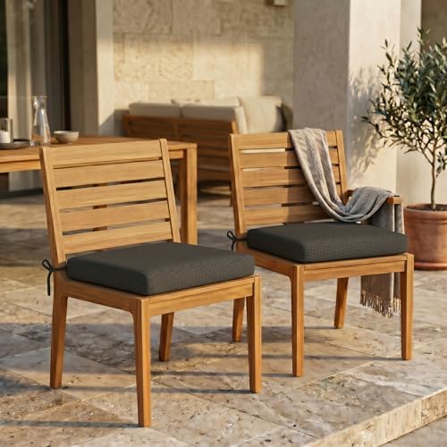 RSH DECOR: Sunbrella Foam Chair Cushions Set of 2 | 19" x 19" x 2" | - Image 2