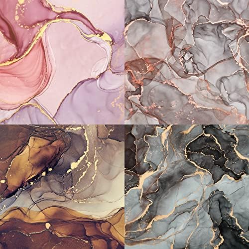 Marbled Scrapbooking Paper Pad 6x6, Glittered Watercolor Single-Sided Decoupage Paper Vintage, Card making Colorbok Pattern Paper, Decorative cricut craft paper journaling supplies aesthetic