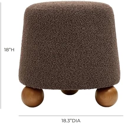Tov Furniture Jaine Upholstered Stool - Image 3