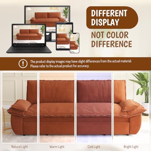 73.2" Queen Size Sleeper Sofa Bed, 3-in-1 Convertible Pull Out Couch - Image 6