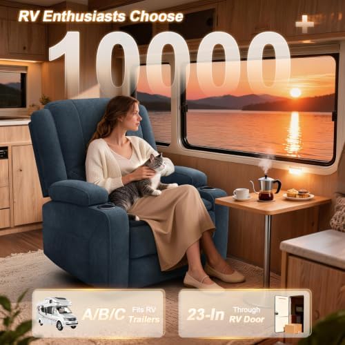 Oversized Manual Recliner Chair, 3X Reclining Sofa Chairs - Image 6