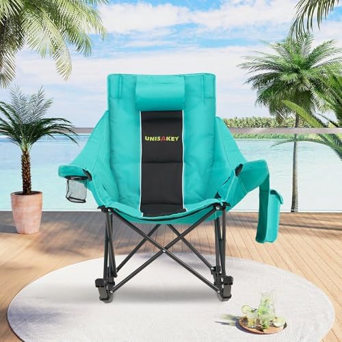 Unisakey Oversize Foldable Rocking Camping Chair300lbs Capacity - Image 2