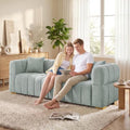 VANOMi 90.9" Boucle 3-Seater Deep Seat Sofa, Oversized Cloud Couch by VANOMi