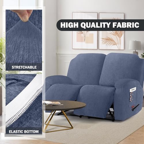 4 Pieces Stretch Recliner Loveseat Covers - Image 3